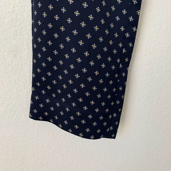 Banana Republic Navy Avery Print Cropped Pant - Picture 10 of 11
